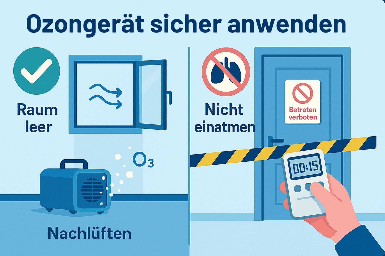 Ozongerät anwenden