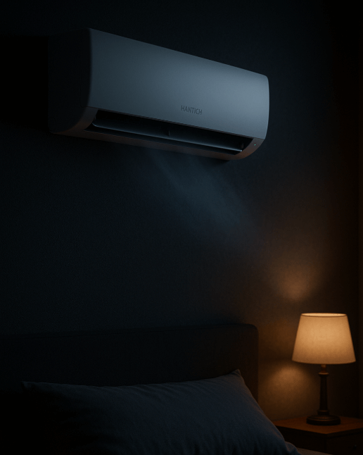 Test im Schlafzimmer