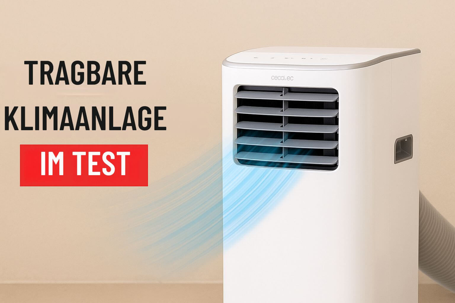 Cecotec Tragbare Klimaanlage Forceclima Soundless Touch Test
